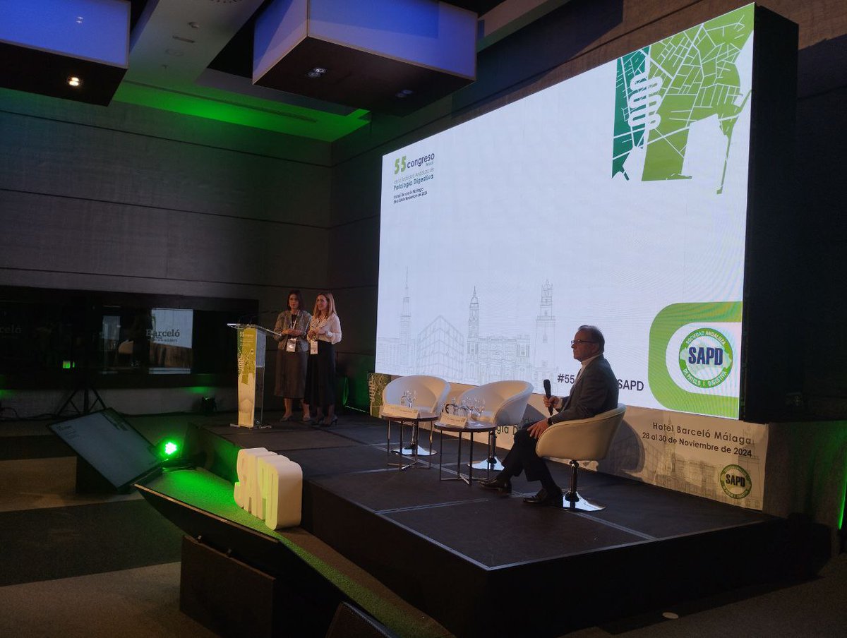 sapdes's tweet photo. Escenario Clínico del #GATFD , “Esofagitis eosinofílica: más allá de la dieta.” presentado por las Dras. Susana Jiménez Contreras @HUVV_SAS y Esther Ubiña Aznar @EstherUbina @clinicogranada #55congresoSAPD https://t.co/7qqydrSTte