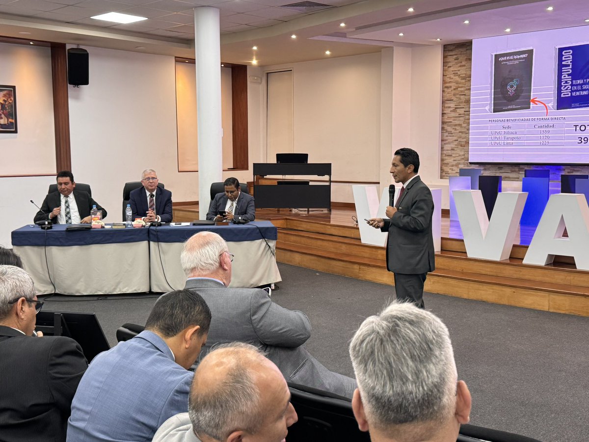 🔴 #Ahora | La facultad de Teología <a href="/UPeUOficial/">Universidad Peruana Unión</a> expuso indicadores de la demanda y oferta académica de esta profesión en el territorio de la Unión Peruana del Sur. Actualmente, estudiantes desarrollan acciones misioneras en instituciones y campos adventistas.✨

#ConcilioUPS