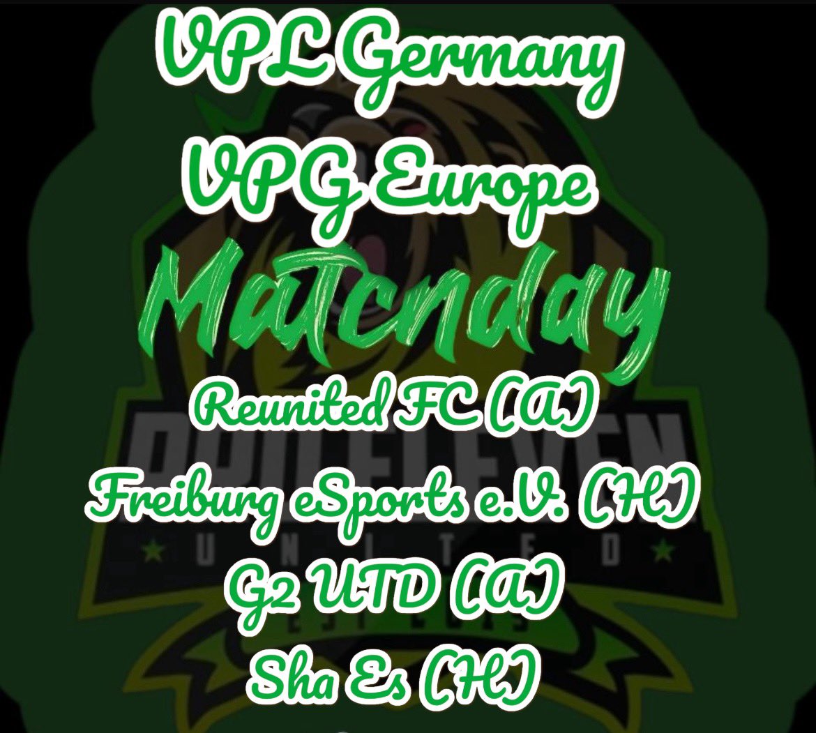 Heute ist wieder Spieltach!!!!!!
<a href="/VPGEurope/">Virtual Pro Gaming | Europe</a> @G2UTD1 <a href="/sha_es76780/">Sha Es</a>