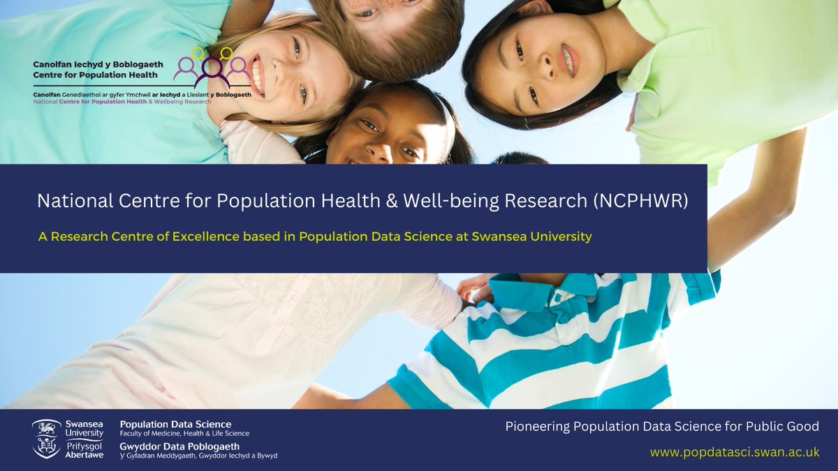 Population Data Science at Swansea University (@popdatasci_su) on Twitter photo The National Centre for Population Health & Wellbeing Research (NCPHWR) @NCPHWR_Wales carries out life course research to understand, evaluate and inform population health Improvements.
Find out more here👉 popdatasci.swan.ac.uk/centres-of-exc…
@SwanseaMedicine <a href="/SwanseaUni/">Swansea University</a> <a href="/ResearchWales/">Health and Care Research Wales</a> The National Centre for Population Health & Wellbeing Research (NCPHWR) @NCPHWR_Wales carries out life course research to understand, evaluate and inform population health Improvements.
Find out more here👉 popdatasci.swan.ac.uk/centres-of-exc…
@SwanseaMedicine <a href="/SwanseaUni/">Swansea University</a> <a href="/ResearchWales/">Health and Care Research Wales</a>