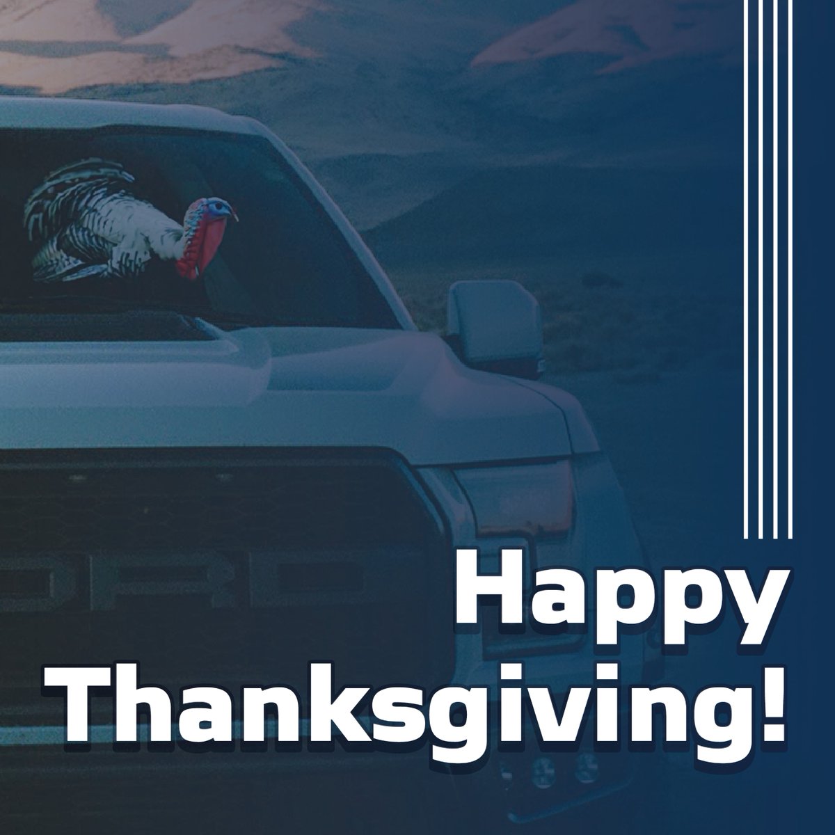 FordLandmark's tweet photo. 🦃 Happy Thanksgiving from all of us at Landmark Ford!  Wishing you a day filled with family, friends, and plenty of good food! 🍂🚗 https://t.co/s8kO1Lemxl