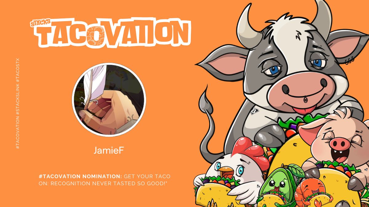 ReeceSwanepoel's tweet image. Nominating @Bamberfishcake for today&apos;s #Tacovation !
Always spreading that good energy and being a friend when you need one! I see you mate and I thank you for the great work you&apos;re doing 🔥
#StacksLink