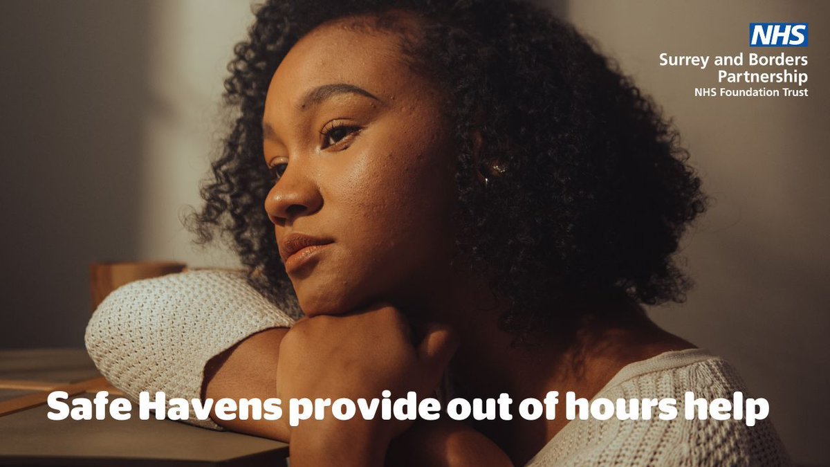 Our Safe Havens provide a safe space out of hours for adults experiencing a mental health crisis or emotional distress. There are five locations across Surrey and NE Hampshire, open 365 days a year. bit.ly/3G2RWI6