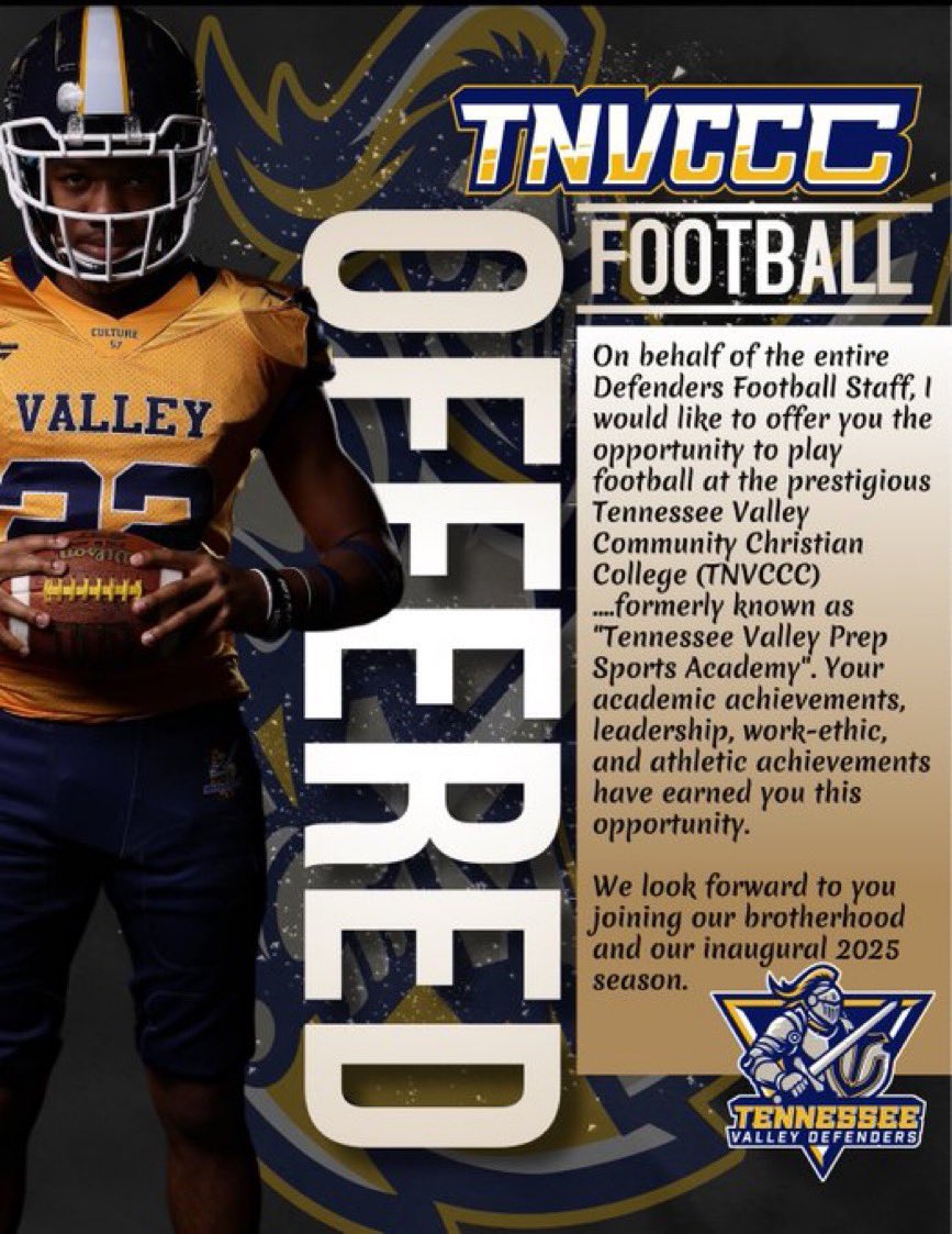 MaximusReyna07's tweet photo. #AGTG After an amazing conversation with @CoachQuanTVCCC I’m blessed to receive my 2nd Offer from @tnvpsa 
@DarrenKeithwhi1 
@CoachJlindsey1 
@zacharylmason 
@the_sandman_54 https://t.co/Zlz13ij4M9