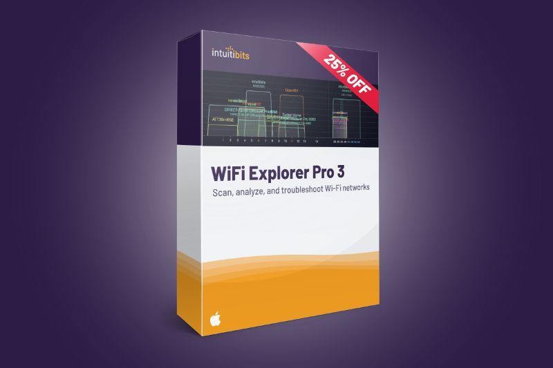 BLACK FRIDAY SALE: Save 25% on WiFi Explorer Pro 3. Get an expert overview of the Wi-Fi landscape to quickly assess and find common problems affecting your Wi-Fi network's performance or connectivity. Use code: WFEPRO25 buff.ly/3Z1FOl3