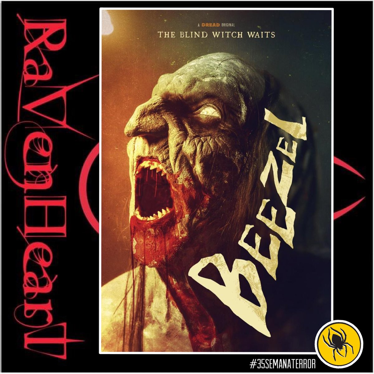 RavenHeartWeb's tweet photo. Reseña de #Beezel. Una bruja sedienta de oscuridad se oculta en las entrañas de una casa a la espera de inquilinos. @CasadoConElCine nos cuenta sus impresiones sobre ella… 

https://t.co/Vhm9f6e9gi

#35semanaterror #cinedeterror https://t.co/Z8JT99yHBd