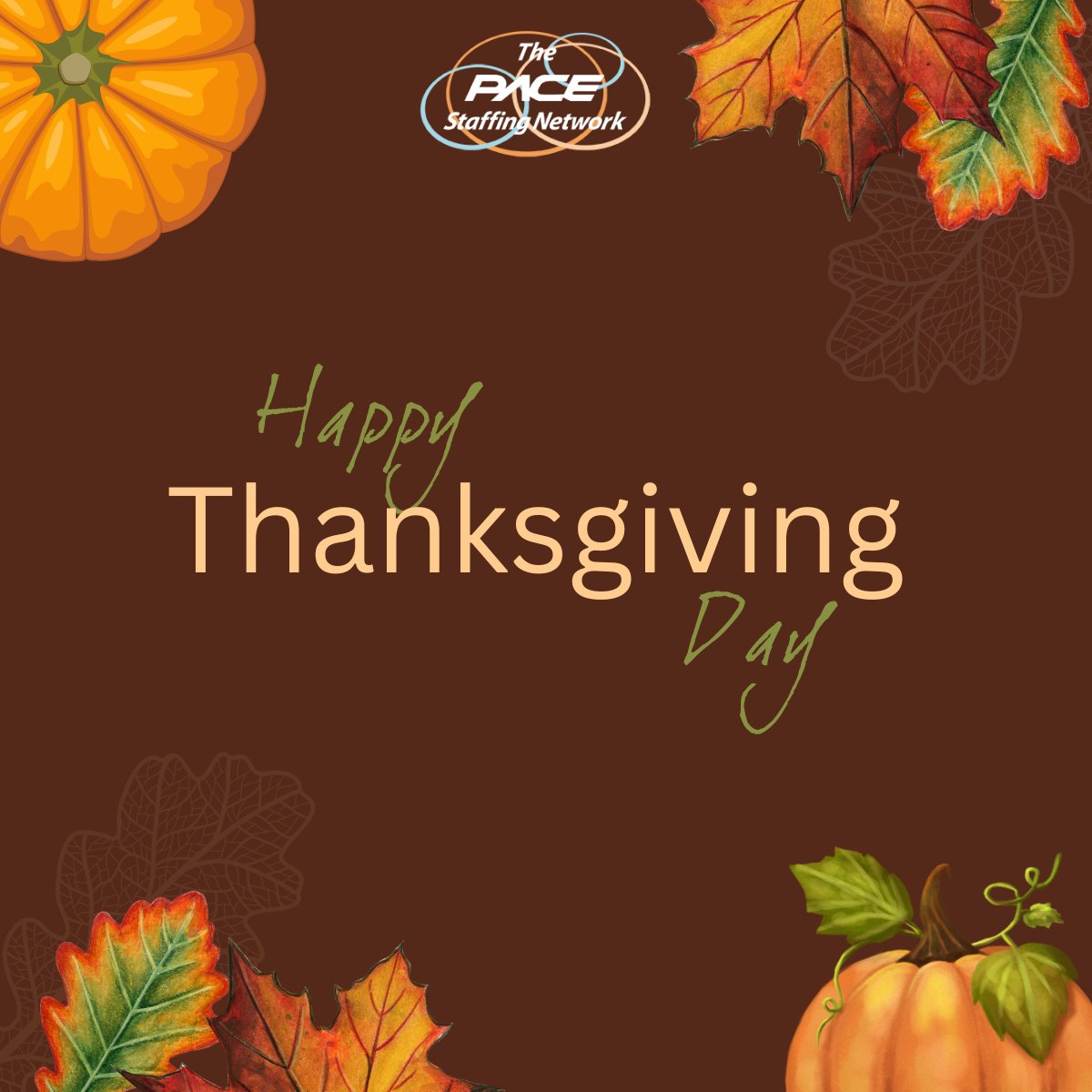 Pace_Staffing's tweet photo. 🍁 Happy Thanksgiving from PACE Staffing Network! 🦃

We’re grateful to connect talented professionals with amazing companies and support their career journeys. Wishing you a joyful holiday filled with warmth and gratitude. 🍂

#Thanksgiving #Gratitude #PACEStaffingNetwork https://t.co/8hXtB0QPTn