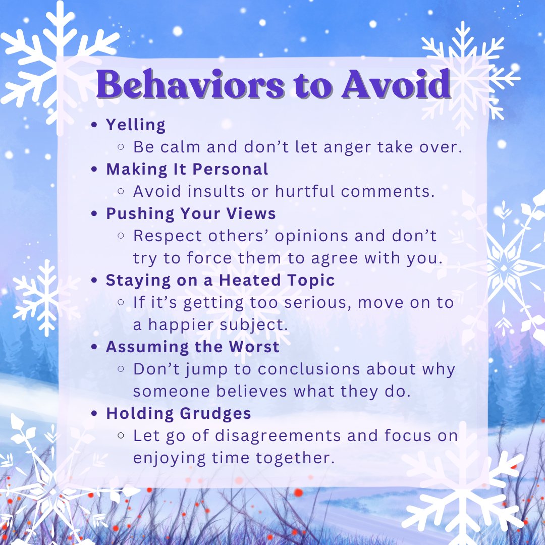 Family gatherings are about connection, not conflict. 💬✨ 

This holiday season, navigate political conversations with empathy, boundaries, and a focus on what truly matters—cherished moments together. ❤️ 

#HolidayHarmony #FamilyFirst