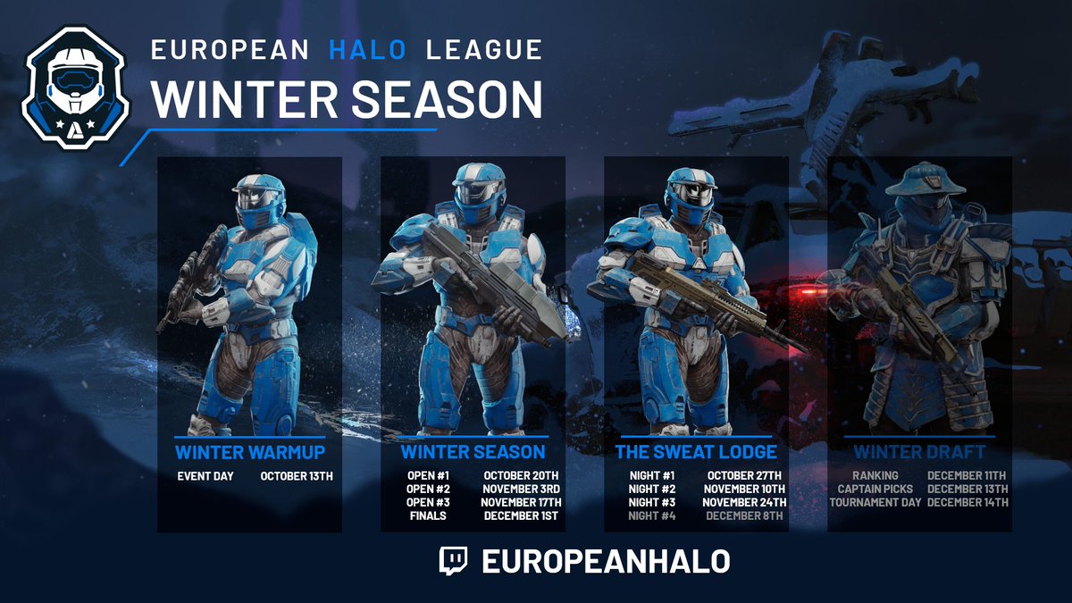 🇪🇺 EHL Winter Season Top 8 Playoffs on Sunday! ☃️

⚔️Double Elimination 
🕐12PM GMT 
📅Sunday 1st December 
⚠️Registration closes @ 6pm on Saturday. The top 8 teams (based on EHL Points) will be accepted then. 
🏆Sign up with your best roster!
💷£200 Prize Pool