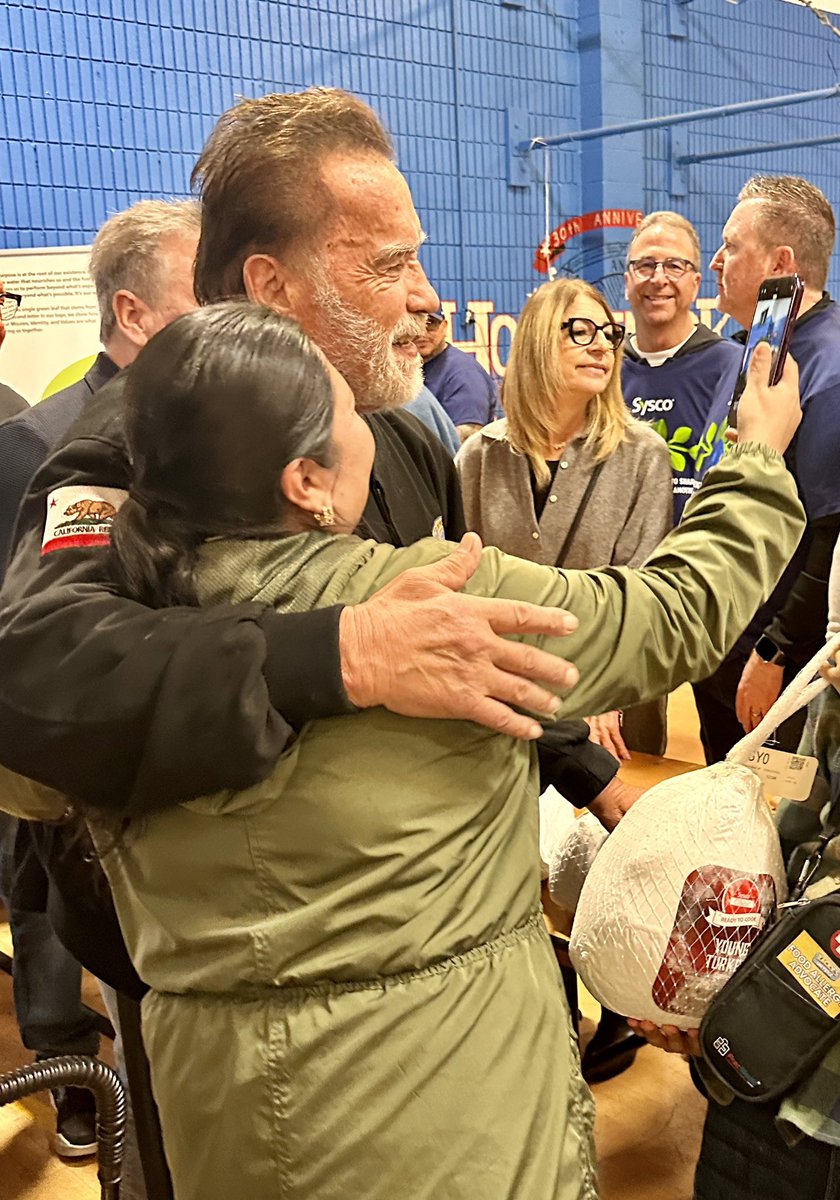 Happy Thanksgiving! “Think about everything you have to be grateful for today, and then take that energy and give something back.” - <a href="/Schwarzenegger/">Arnold</a>