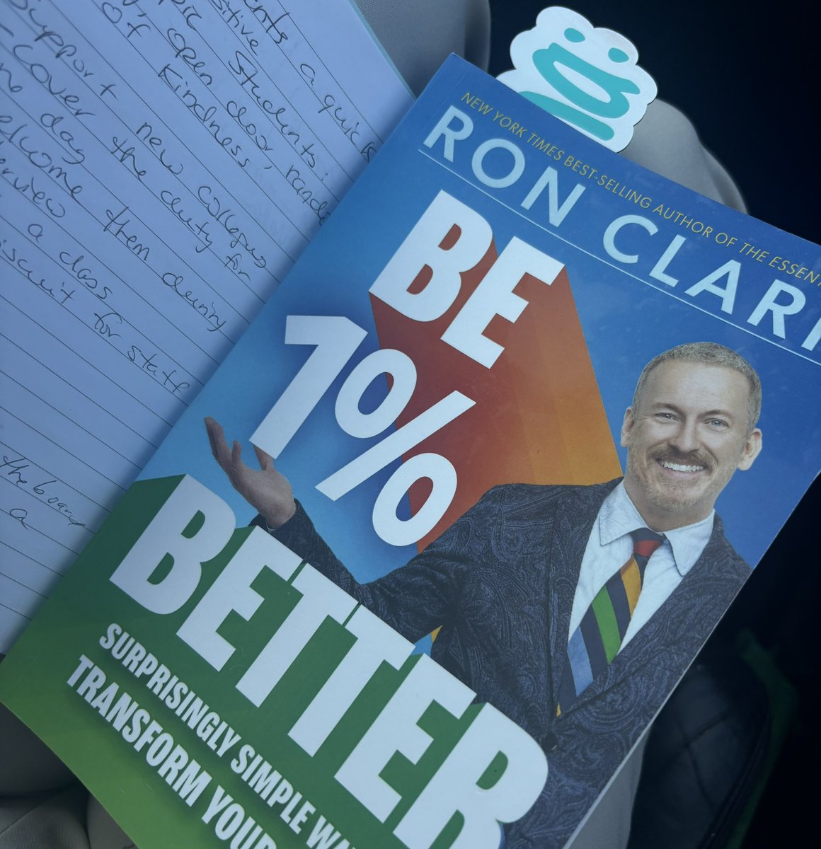 This week is a break from school, but I love to keep learning how to be a better teacher. My Thanksgiving reading is about becoming 1% better. I look forward to incorporating extraordinary actions into my school community. <a href="/mrronclark_/">Ron Clark</a>