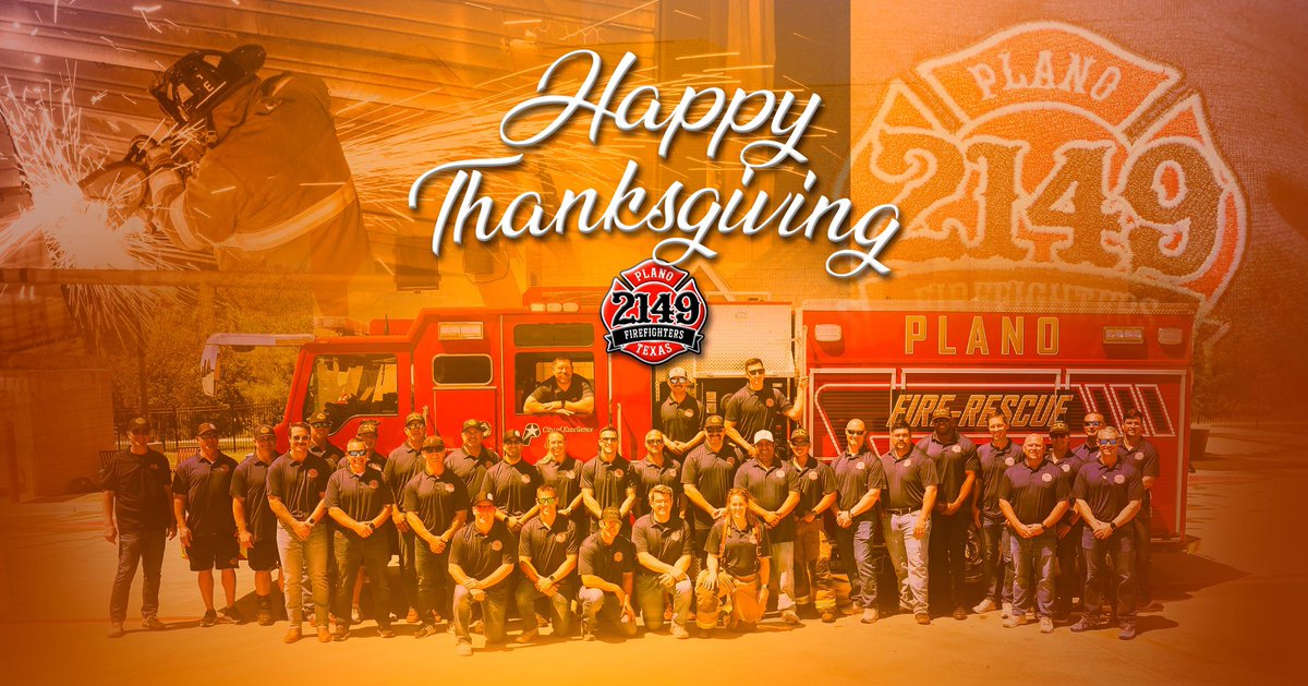 Wishing you a #HappyThanksgiving from the Plano Firefighters!
