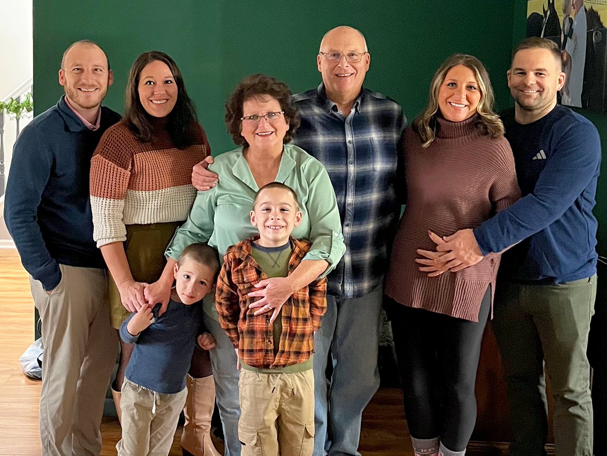 KSchluRosati's tweet photo. Happy Thanksgiving family & friends! 🧡🤎💛 Thankful for this crew, who will be growing by one! 🎉 Our rainbow of hope is due in March! 🌈🙏🏻 #FamilyTime #Thankful #Thanksgiving2024 #Expecting #GreatestAdventureAboutToBegin #ExtraGrateful @SchluRacing @PhilipRosati @Schlu27 @HeatherSchlu16