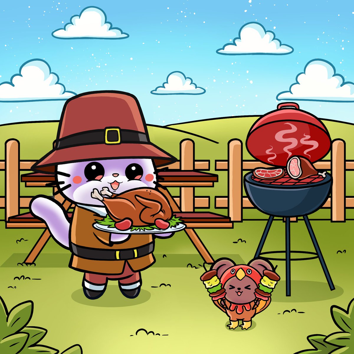 Happy Thanksgiving! 🐱🍡

We're thankful for our community, who show endless support and energy, and grateful to be building alongside so many inspiring people and projects on <a href="/base/">Base</a>. 💙