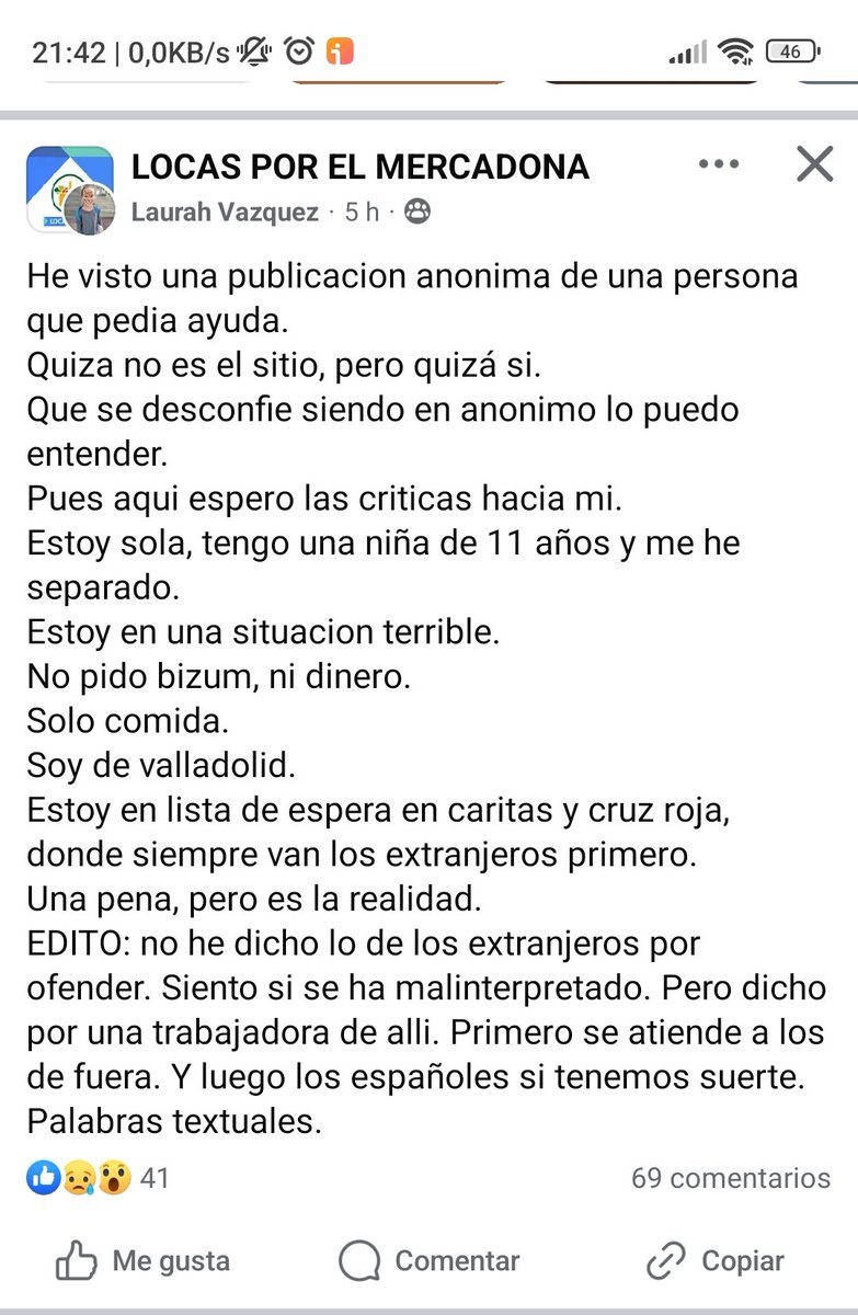 PANDORA2891's tweet photo. @cadiocva 
Buenas noches: 
Me puede indicar cómo os organizáis para la distribución de ayudas. Se ha publicado esto en Facebook, creo  que estáis siendo víctimas de una campaña de desprestigio y me gustaría que tengáis el derecho de aclararlo. Gracias https://t.co/B8tms8B2wM