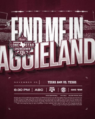 📌 In Aggieland this weekend!! #Gigem