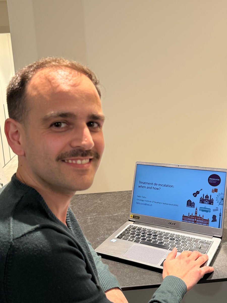 Almost ready for #PROSCA24 with a new look 🥸! Difficult but exciting topic: de-escalate in mHSPC <a href="/Silke_Gillessen/">silke gillessen</a> <a href="/BertrandTOMBAL/">tombal</a> <a href="/OncoAlert/">OncoAlert</a>