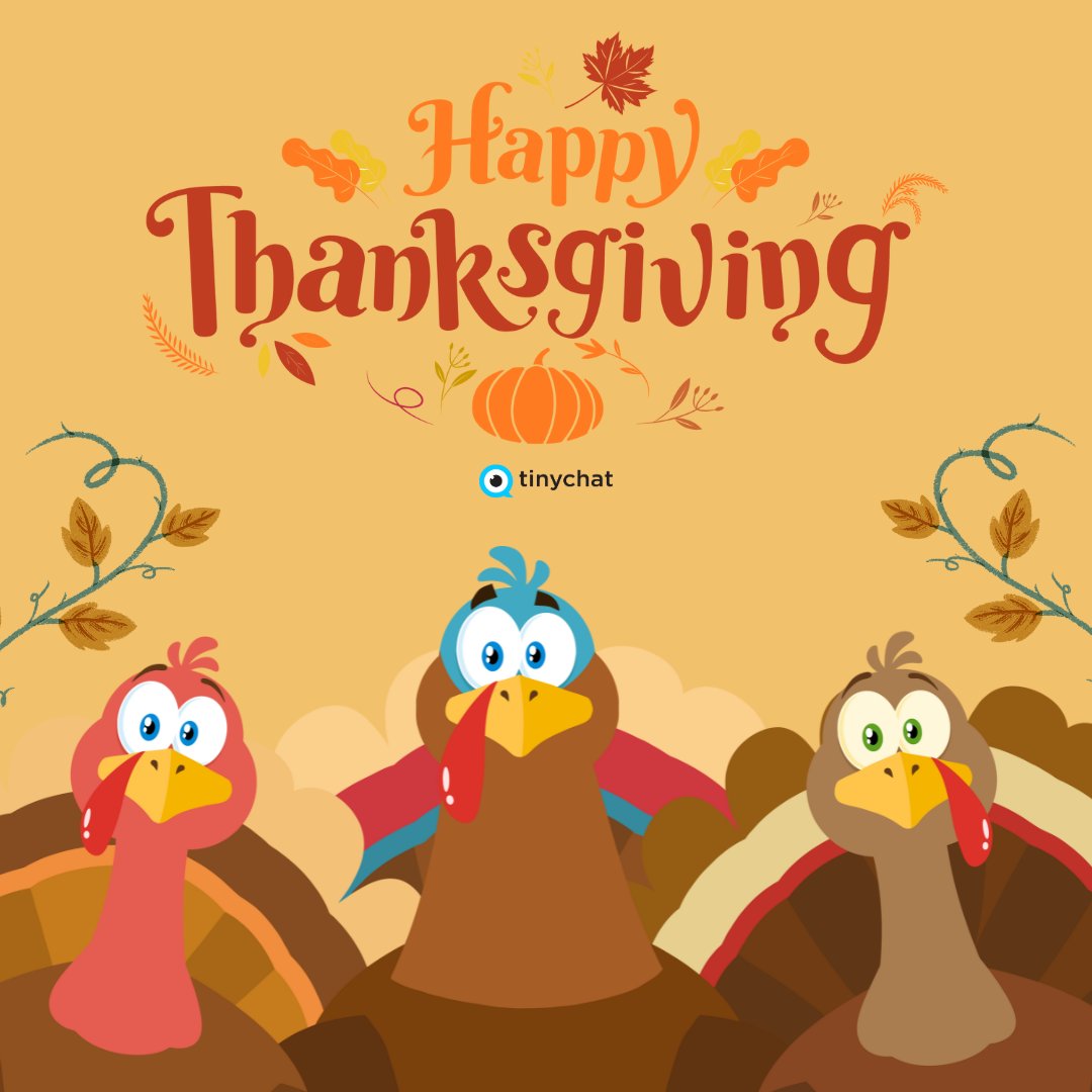 tinychat's tweet image. Let&apos;s give thanks! Take pleasure in the day surrounded by loved ones, and possibly some lively tinychat sessions! 🦃🍁 #Thanksgiving #tinychat #Thanksgivingtinychat #Holiday #Downloadtinychat