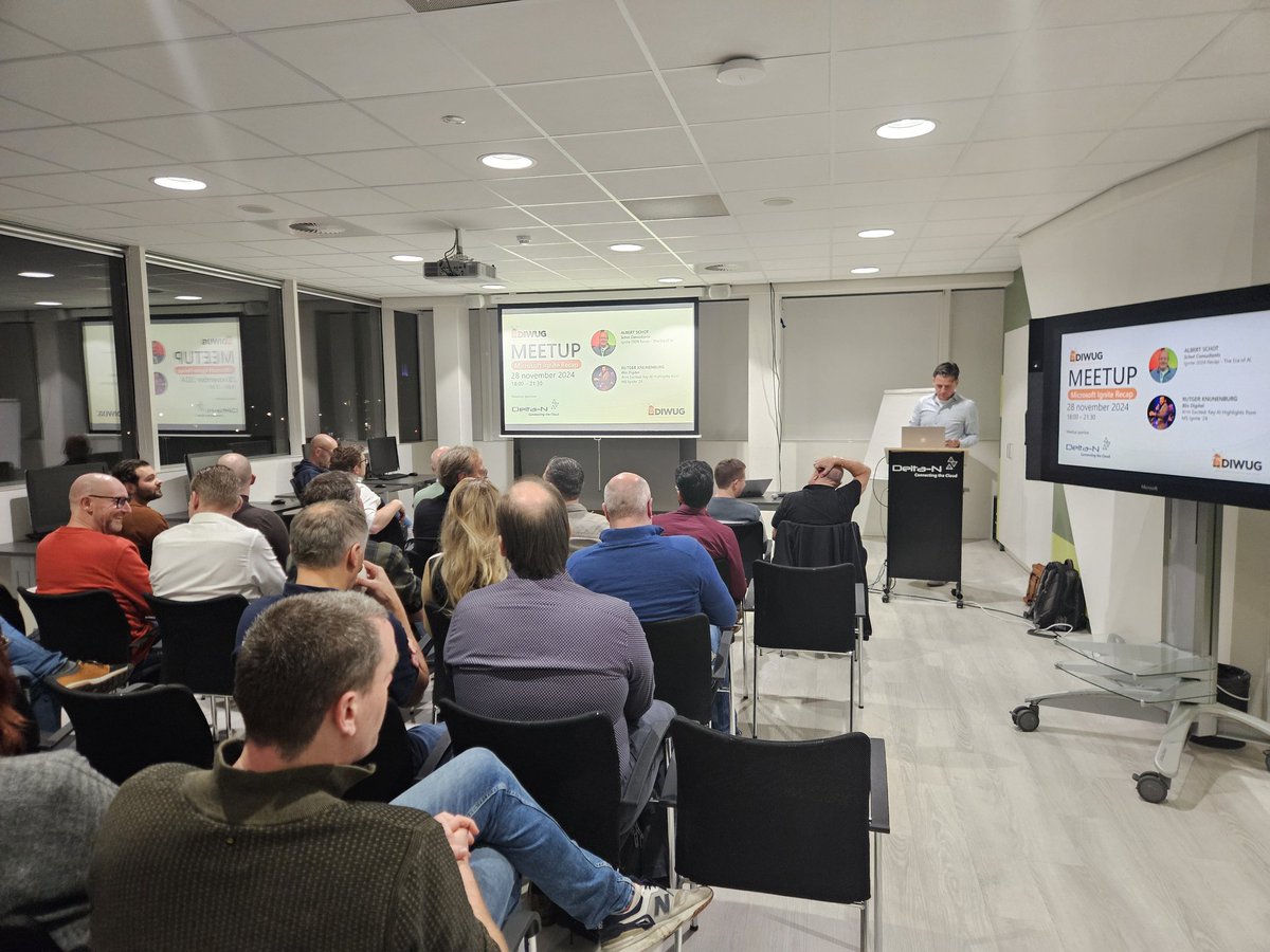 roderickschoon's tweet photo. Vanavond meetup @diwugnl , goede sprekers en interessante sessies over Ignite.  @DeltaNBV https://t.co/FHoIi8KRRd