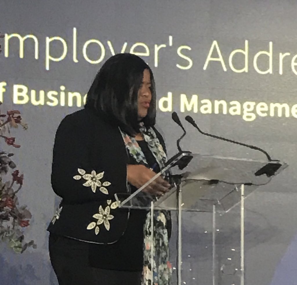 QMUL_HSS's tweet photo. Sandra Kerr CBE @BITC addresses actions employers can take to develop and retain talent at the @sbmqmul #employersaddress2024 https://t.co/HFwEuTylzU
