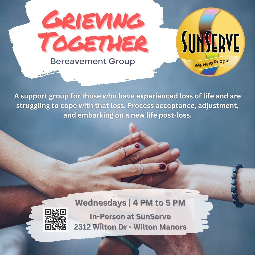 If you’ve experienced a loss and are finding it hard to cope, you don’t have to go through it alone. 💛 SunServe’s Grieving Together bereavement group meets every Wednesday from 4 PM to 5 PM. Join us in-person to process, adjust, and find support in your… instagr.am/p/DC7LfTmoFrp/