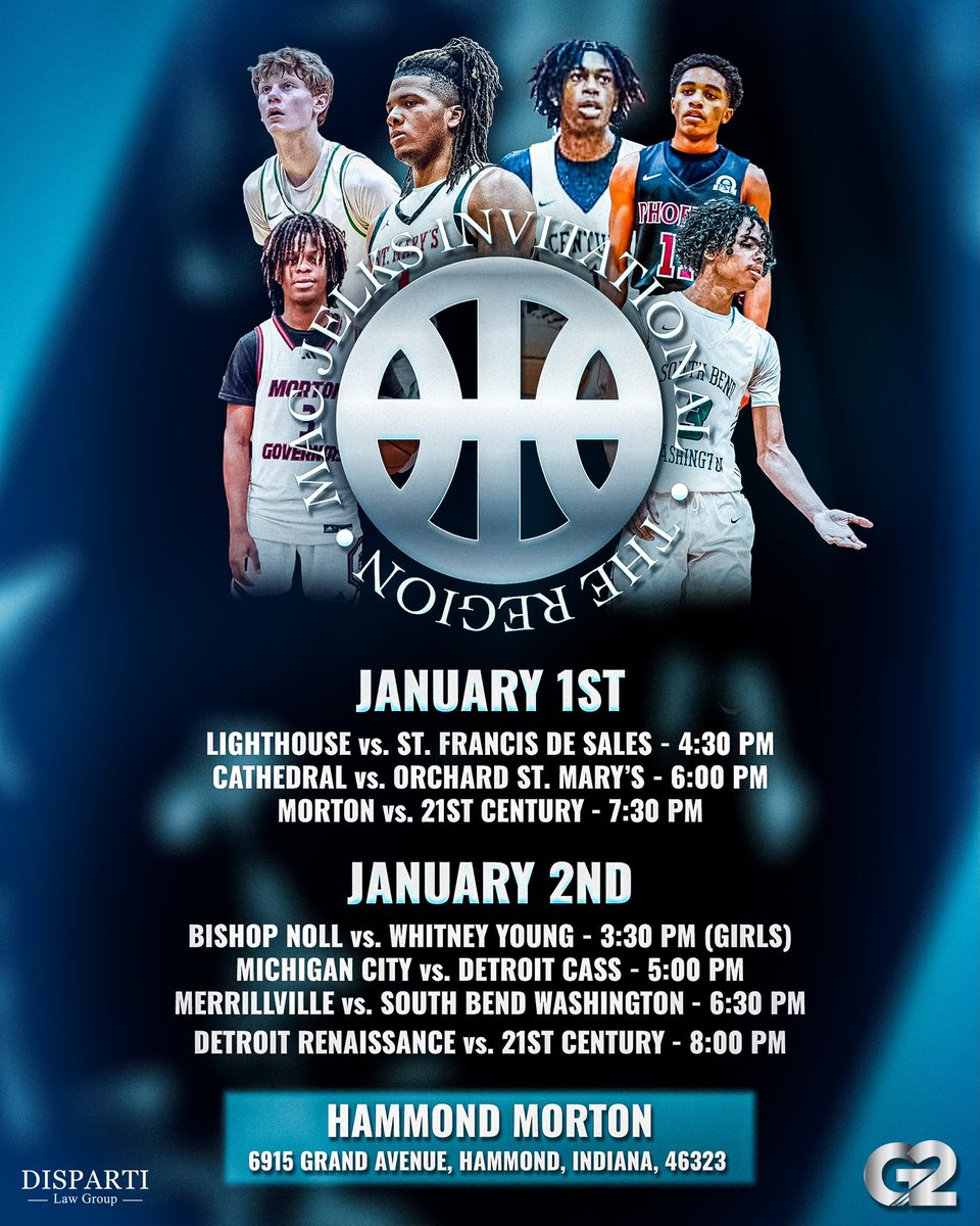 8th Annual Mac Jelks Invitational❗️❗️❗️ #G2Hoops #MacJelksInvitational 

Jan. 1-2, 2025
📍: Morton High School (Hammond, Indiana)

*General Admission Tickets On Sale Soon*