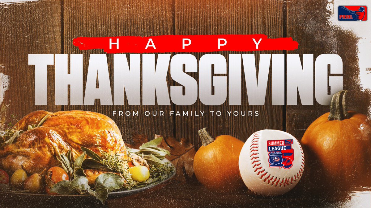 Happy Thanksgiving from PRIBL Baseball! 🦃⚾

Grateful for our players, coaches, staff, and families who make it all possible. Thanks for being part of the PRIBL family!

Here’s to an amazing 2025! 🍂

#PRIBLBaseball #Thanksgiving #Gratitude #Summerleague
