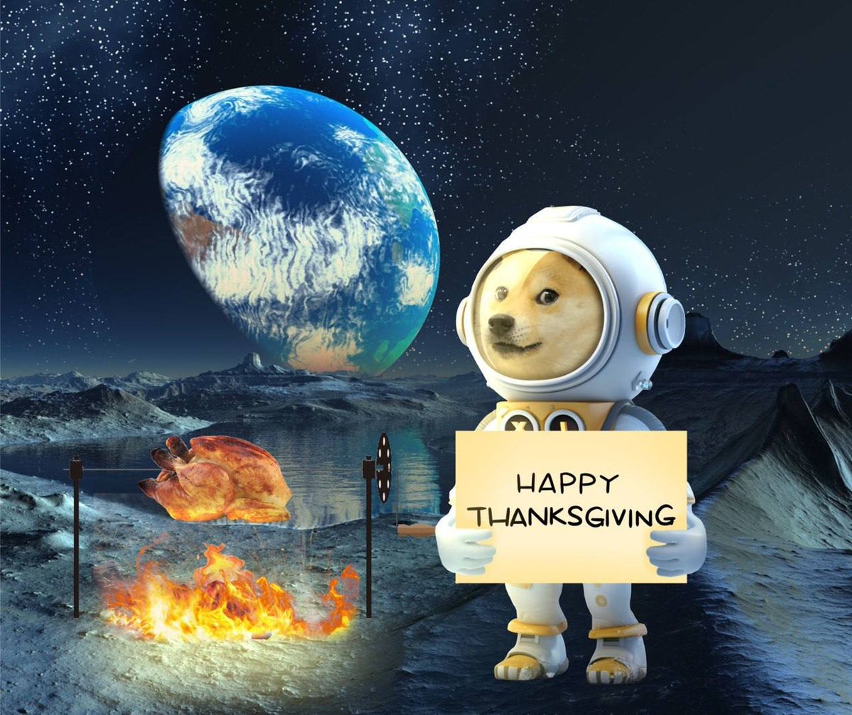 doge_xi's tweet photo. Thanksgiving is about giving thanks to each other wishing health and prosperity.

$DOGEXI is thankful for all current holders, all #memecoins, @BillyM2k for creating $DOGE and @elonmusk for making space flights possible possible.

Here's to gratitude, gains, and ground-breaking leaps for the memekind!