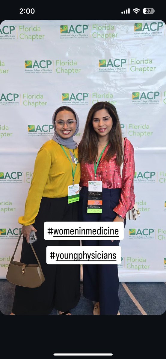 _ayeshakh's tweet photo. Attended Acp Internal Medicine Florida Chapter meeting, it’s always so good to meet the fellow applicants and mentors 😊 #ACP @FLACPchapter #InternalMedicine #IMG #Match2025 https://t.co/3bqGEwWJxh