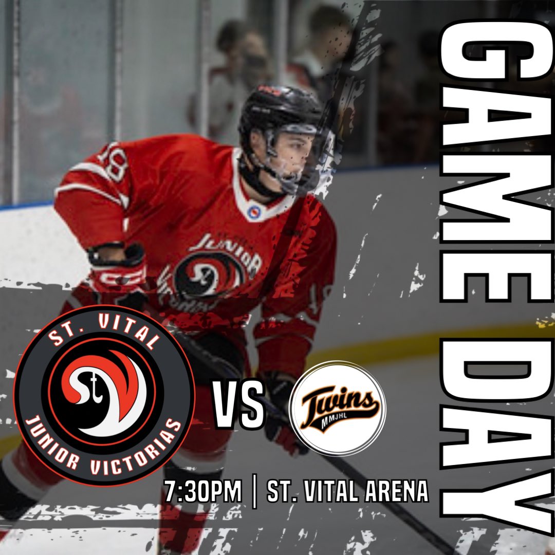 stvitaljrvics's tweet photo. 🚨GAMEDAY🚨
We’re back at home as your VICS square up against Ft. Garry/Ft. Rouge tonight at the #CENTENNIAL!
Come on down #VICSfans and check out some great local junior hockey!
🆚 - Twins
🕥 - 7:30pm
📍 - St. Vital Arena
📸: @IceWaveMediaMB
#govicsgo https://t.co/oTBOGX2s3M