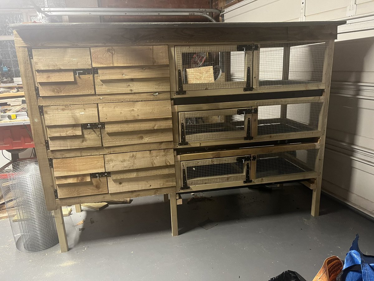 Seeder_Wood's tweet photo. This is being picked up on Saturday (fingers crossed 🤞🏻) It is 2.2m long and takes up a lot of space! #bespoke #tripledecker #quail https://t.co/u5xUkMLpR8