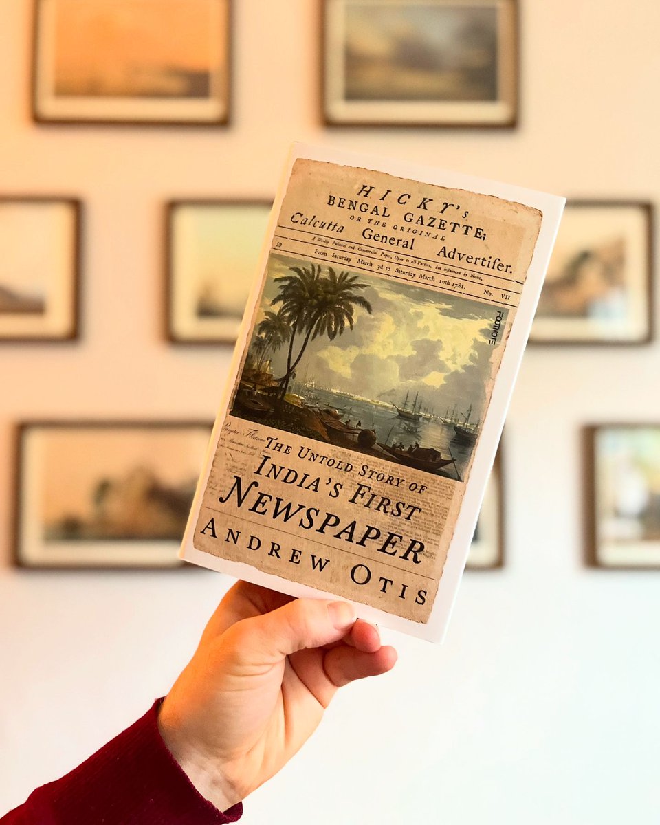 AnOtis's tweet photo. I'm proud to  announce that my book, Hicky's Bengal Gazette: the Untold Story of  India's First Newspaper, is now available in the UK, thanks to the teams at @WeAreFootnote, Perez Literary, &amp; Red Ink Literary Agency

Pick up a copy to learn about this pivotal time in history. https://t.co/ai76ncJE48