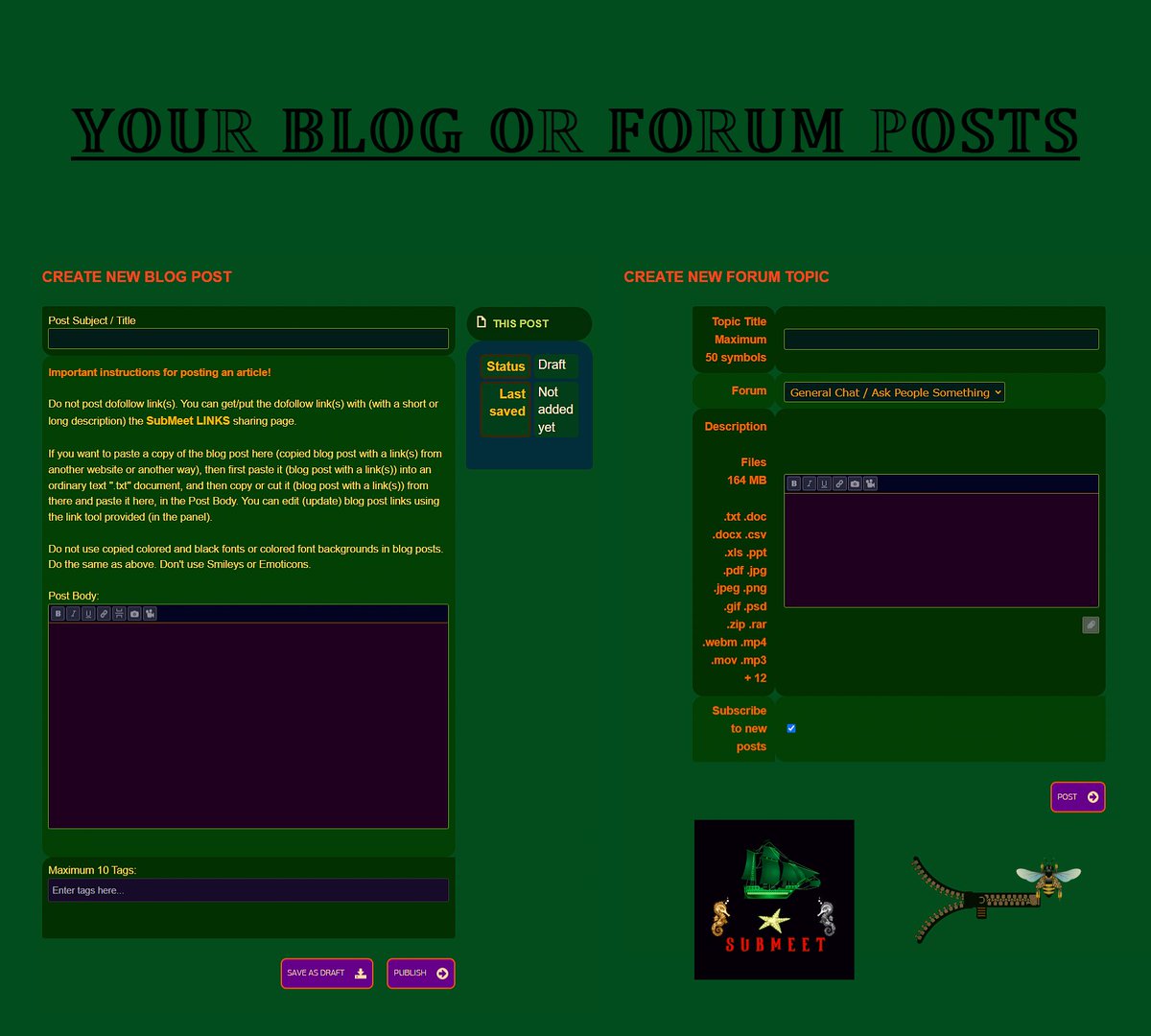 SWorld94304's tweet image. Bring Your Voice to SubMeet&apos;s Blog &amp;amp; Forum! 🖤✨👉 Join Now submeet.vet #Voice #BlogPost #ForumPost