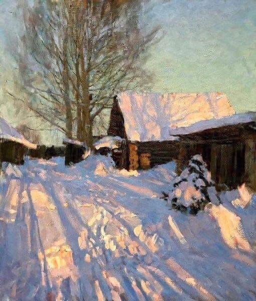 Vasily Leonidovich Khudyakov - "Evening shadows", 2023