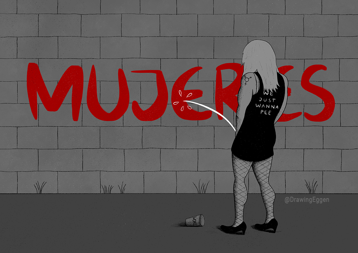 LuciaEggen's tweet photo. I created a Spanish version of my illustration. Solidarity Spanish sisters💜 https://t.co/9BpJU0G30y