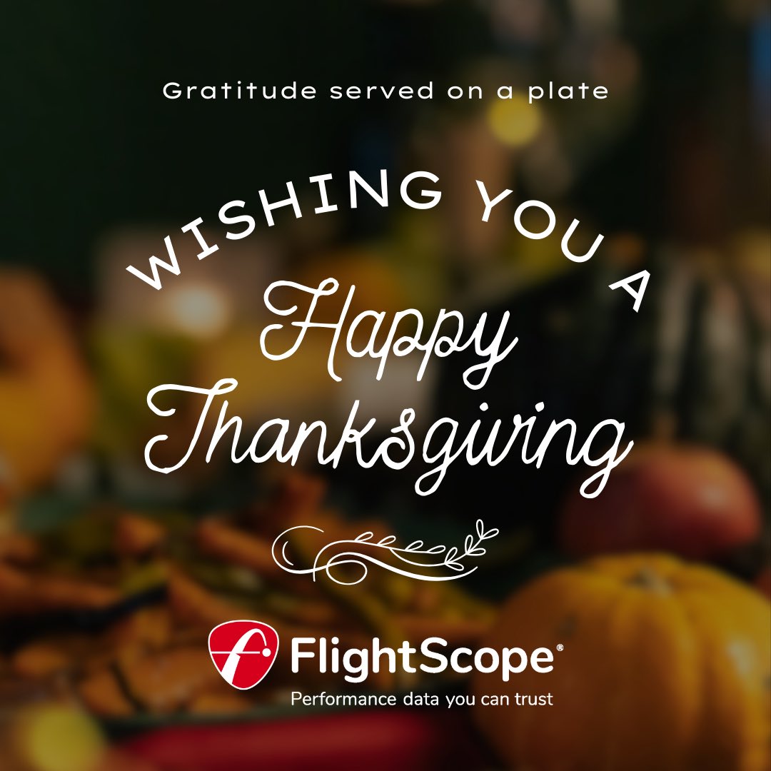 FlightScopeGolf's tweet photo. The FlightScope team would like to wish you and your family a safe and happy Thanksgiving🦃 #FlightScopeFamily #happythanksgivng https://t.co/HXgKKEMQTA