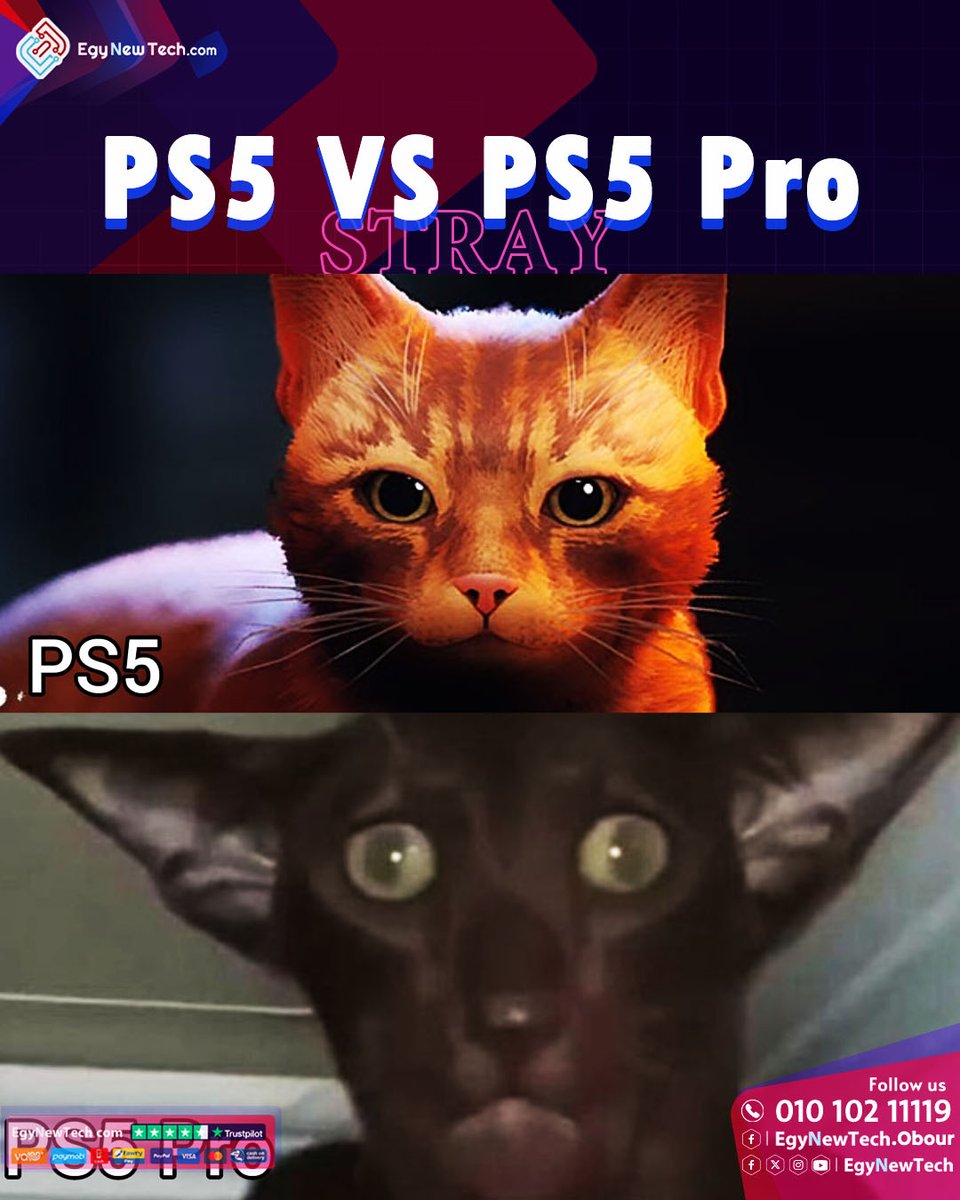EgyNewTech's tweet image. اهو كدا الواحد يجيب العادي وهو مطمن 🤣
#PS5vsPS5pro