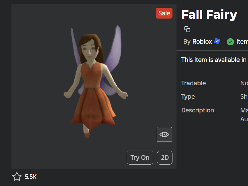 NotFakerUp's tweet image. ROBLOX gave me 2 CODES for "Fall Fairy" 🚨 (Official Star Creator Here)
✔️ Follow me
❤️ Like this tweet
♻️ Retweet
💬 Drop your ROBLOX username in the comments
Good luck, everyone! 🍀 #ROBLOX #robloxgiveaways