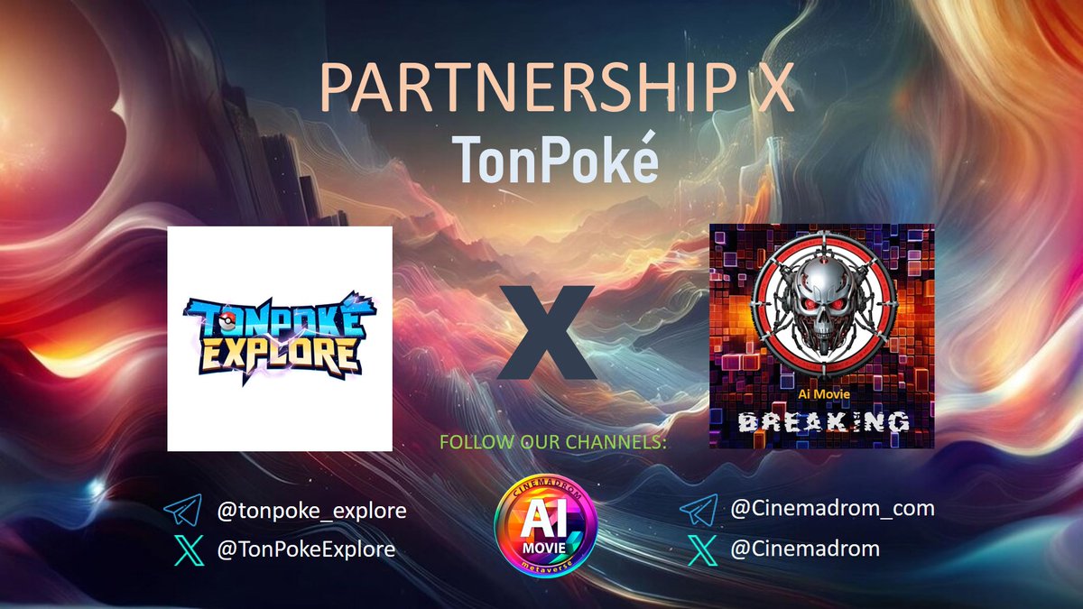 cinemadrom's tweet photo. 🕹 We’re thrilled to announce our @cinemadrom partnership with mini app @TonPokeExplore! Dive into ultimate Web3 adventure. Explore, Battle, Earn!💰

💱Join TonPoké: https://t.co/xAhC4ntDL7
🎬Join BREAKING AI Movie: https://t.co/K8nVHQPLiU

#TonPoke #PlayToEarn #Web3 #AI #DEFL https://t.co/LELKrI8IAO