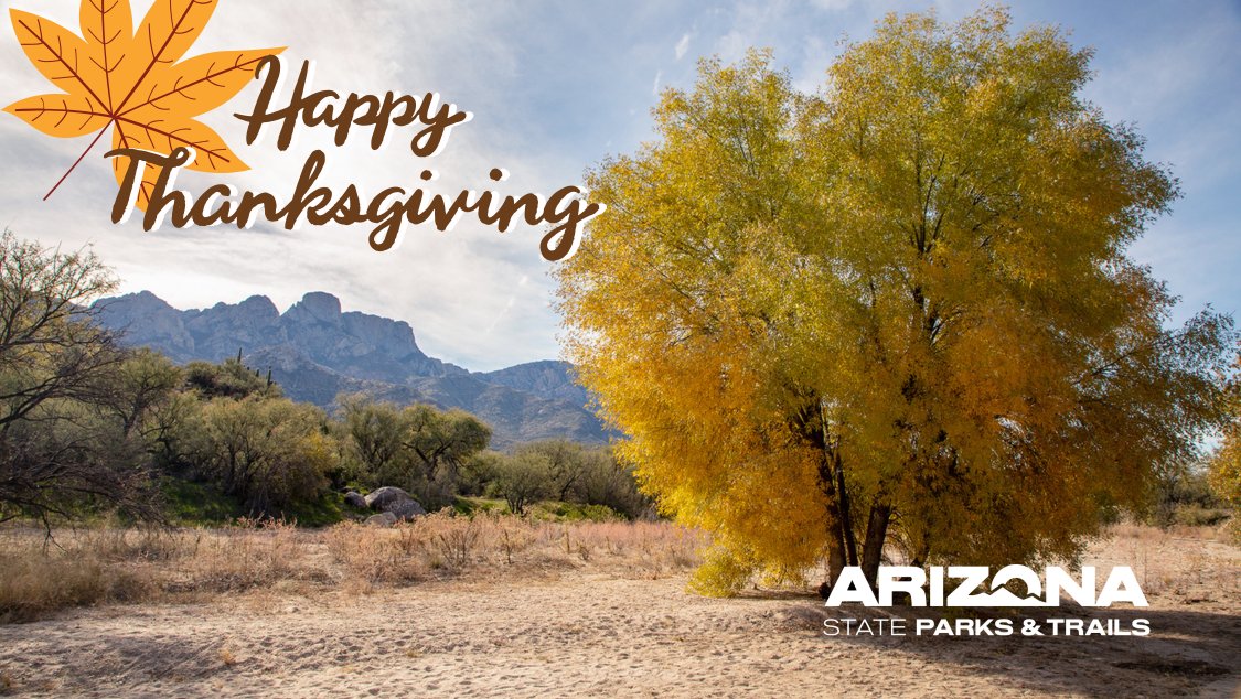 Happy Thanksgiving! Have a wonderful holiday with loved ones. The parks are open today but some have holiday hours so be sure to check our website before you head out. How about some fresh air and beautiful views in between turkey and pumpkin pie? 🥧🦃🍂
📸: Catalina State Park