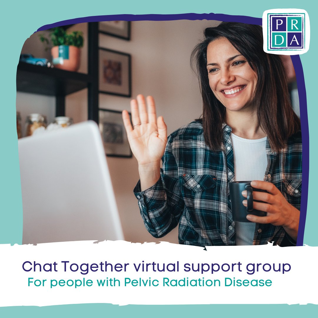 PRDA_uk's tweet photo. Support is available for people living with #PelvicRadiationDisease at our Chat Together virtual support group. Our next session will be at 7pm (UK time) on Wednesday 4th December. 

👉https://t.co/GAZIjb0PCn 

#RTLateEffects #CancerQualityOfLife #LivingWithAndBeyondCancer https://t.co/w9LohNHL2L