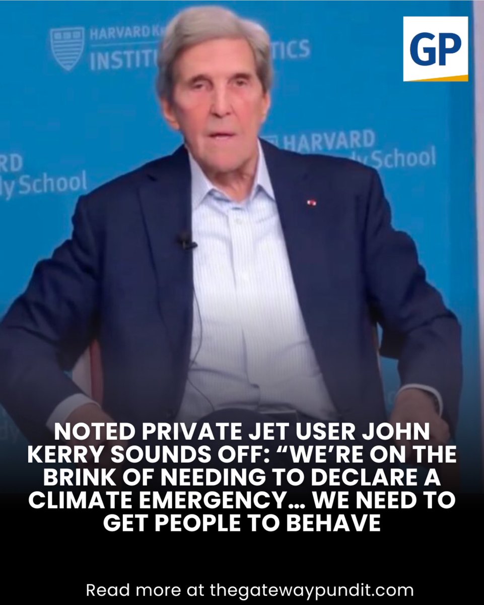 Ilegvm's tweet photo. Kerry is a wealthy, liberal hypocrite.  He needs to be an example and get rid of his private jet before lecturing anyone else. https://t.co/M6oDREUeGb