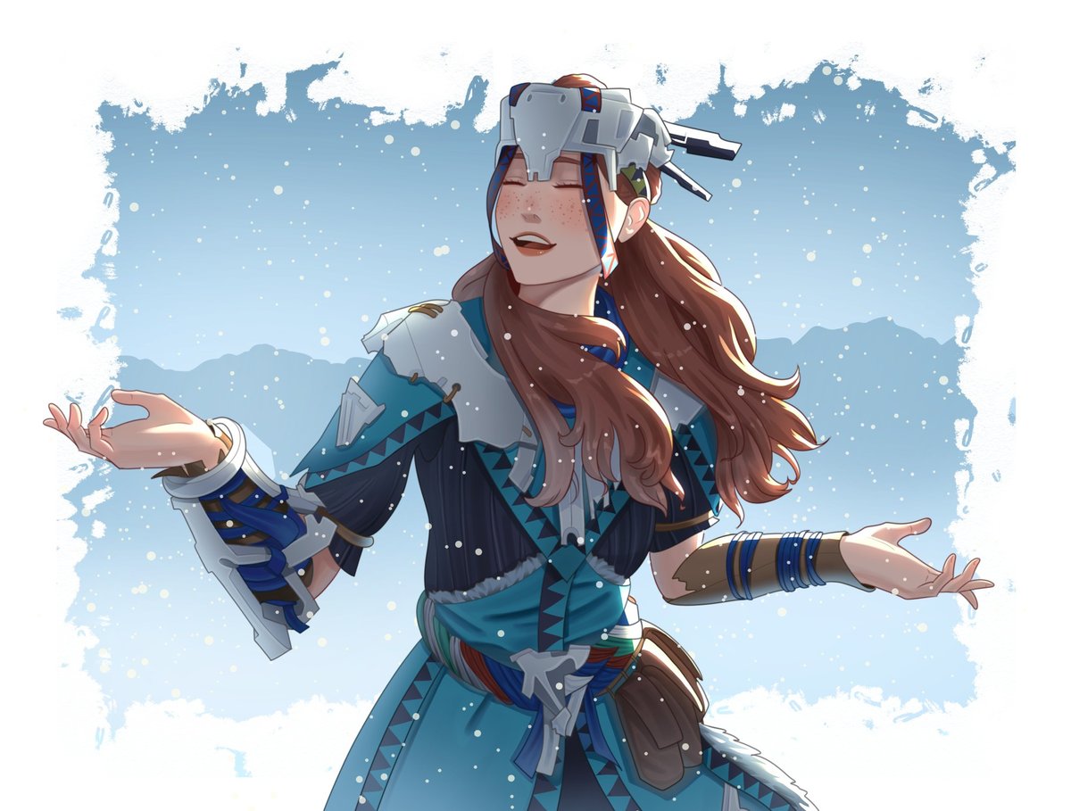 also putting this here...snowy aloy with one of my favorite armor sets!!

#beyondthehorizon