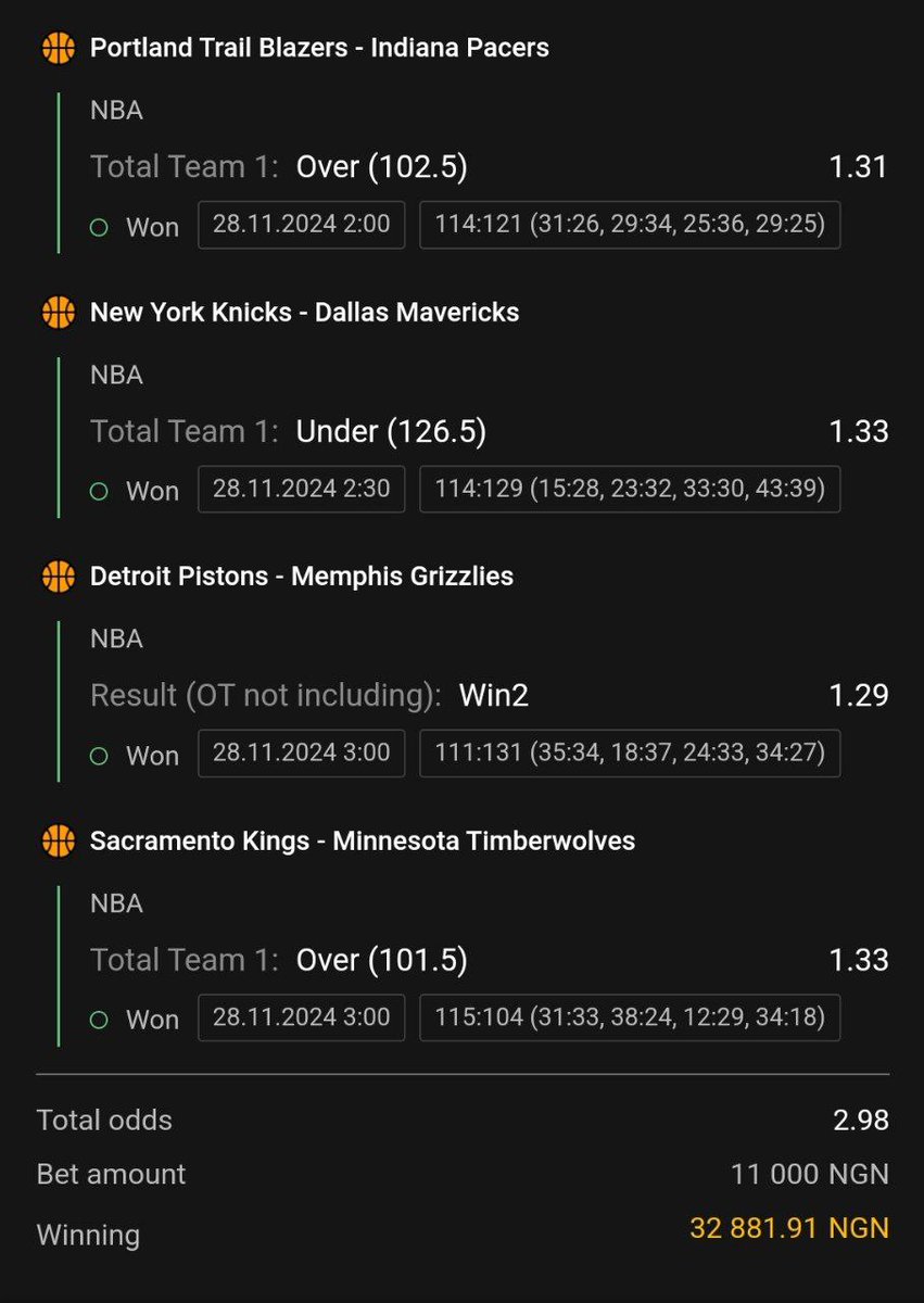 sportafrica2024's tweet photo. #Winnings!!!

All Booking Codes before the start of matches ➡️https://t.co/N9VuQHv5y5
Increase #WelcomeBonus with #PromoCode 👉🏾SPORTAFR

#Football #winmultibet #sportpredictions #money #win #betandwin #betting #SportsBetting https://t.co/cPj0MF8hEu
