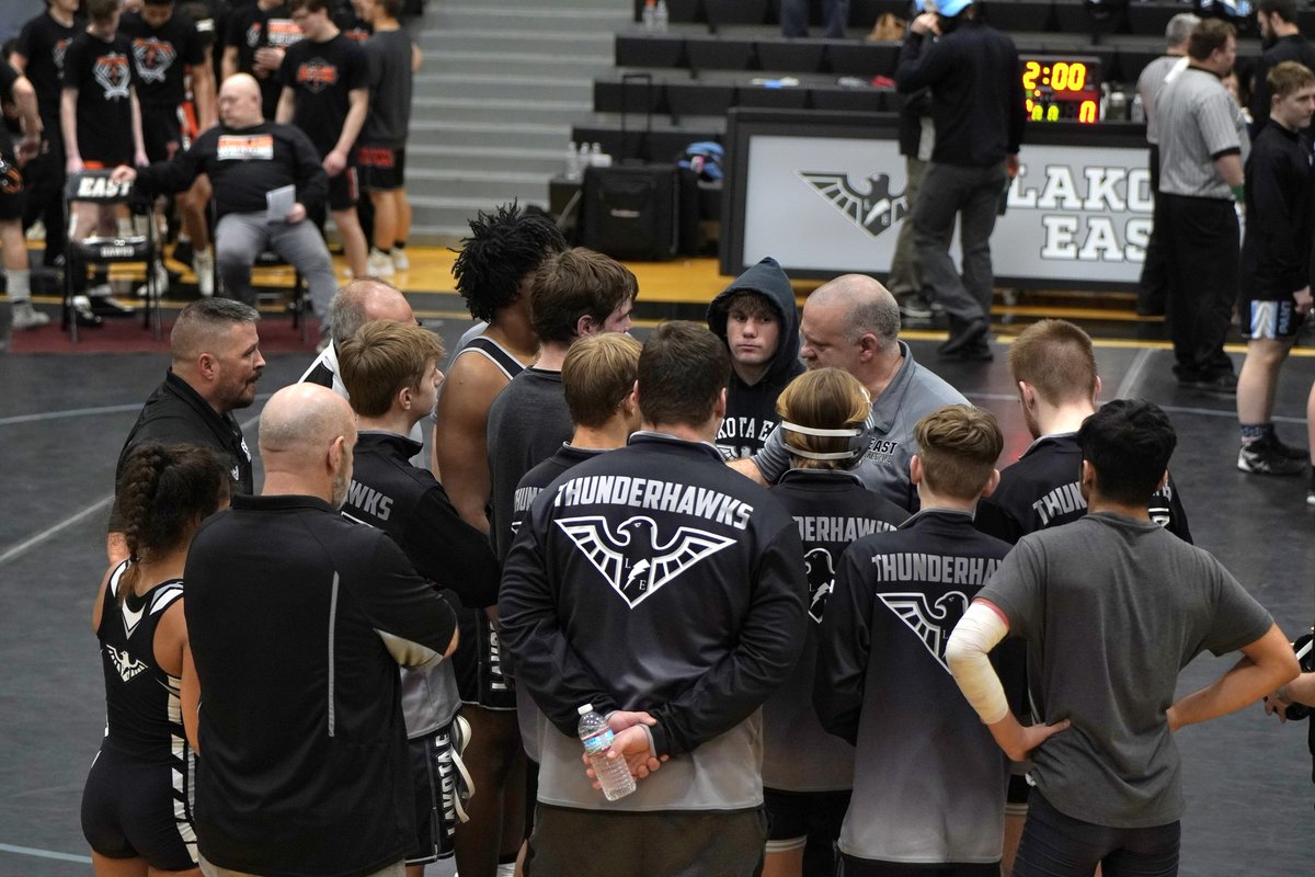 Thankful I get to coach at EAST with my brother! A great staff and hard working young men
<a href="/LEHSWrestling/">Lakota East Wrestling Thunderhawks</a>