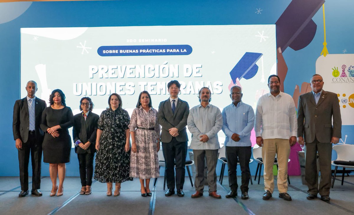 CONANIRDo's tweet photo. El #GANA, #CONANI, @UNICEFRD, @UNFPA_RD y #KoicaRD, dieron inicio a la segunda edición del “Seminario sobre buenas prácticas para la prevención de uniones tempranas”.
Leer más 👉🏻https://t.co/6W9WtUsJgD
#CONANIRD #UNICEFRD #UNFPARD #KOICARD #PrevenciónUnionesTempranas #Niñez https://t.co/N3VeM1zI2S
