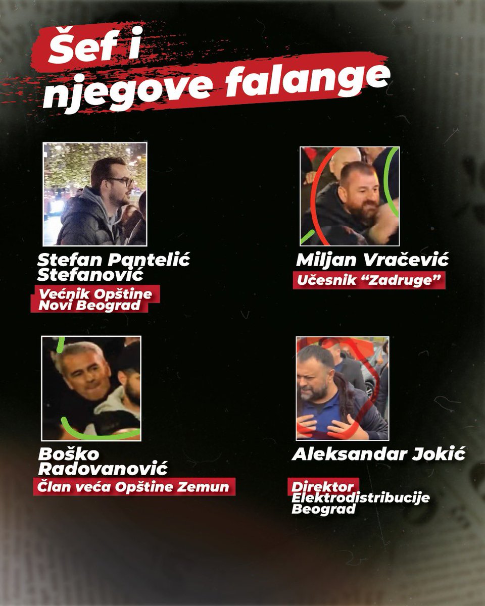 SlobodaIPravda's tweet photo. TRAŽE SE 

Vučićevi batinaši, lopovi, prostaci sa funkcijama, koji su po njegovom naređenju napali građane koji su mirno protestovali ⬇️ https://t.co/wu6iMgpRmA