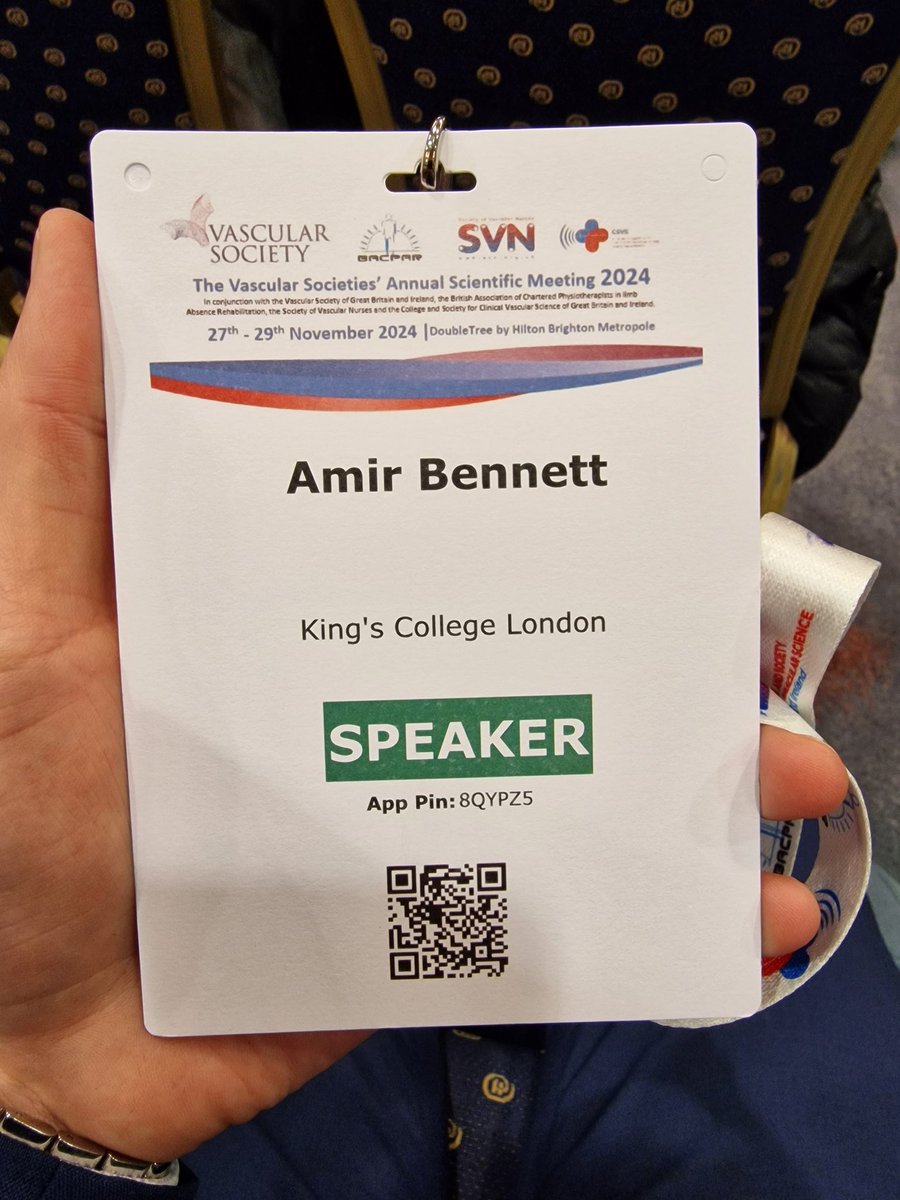 AmirBennett87's tweet photo. Honoured to have been invited by @svtgbi to be Keynote Speaker at the Vascular Societies' Annual Scientific meeting today - thank you! https://t.co/uLsuzMRbTe