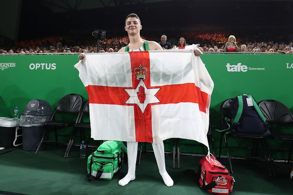 If you are offended by the Ulster Banner,then don't represent Northern Ireland.........