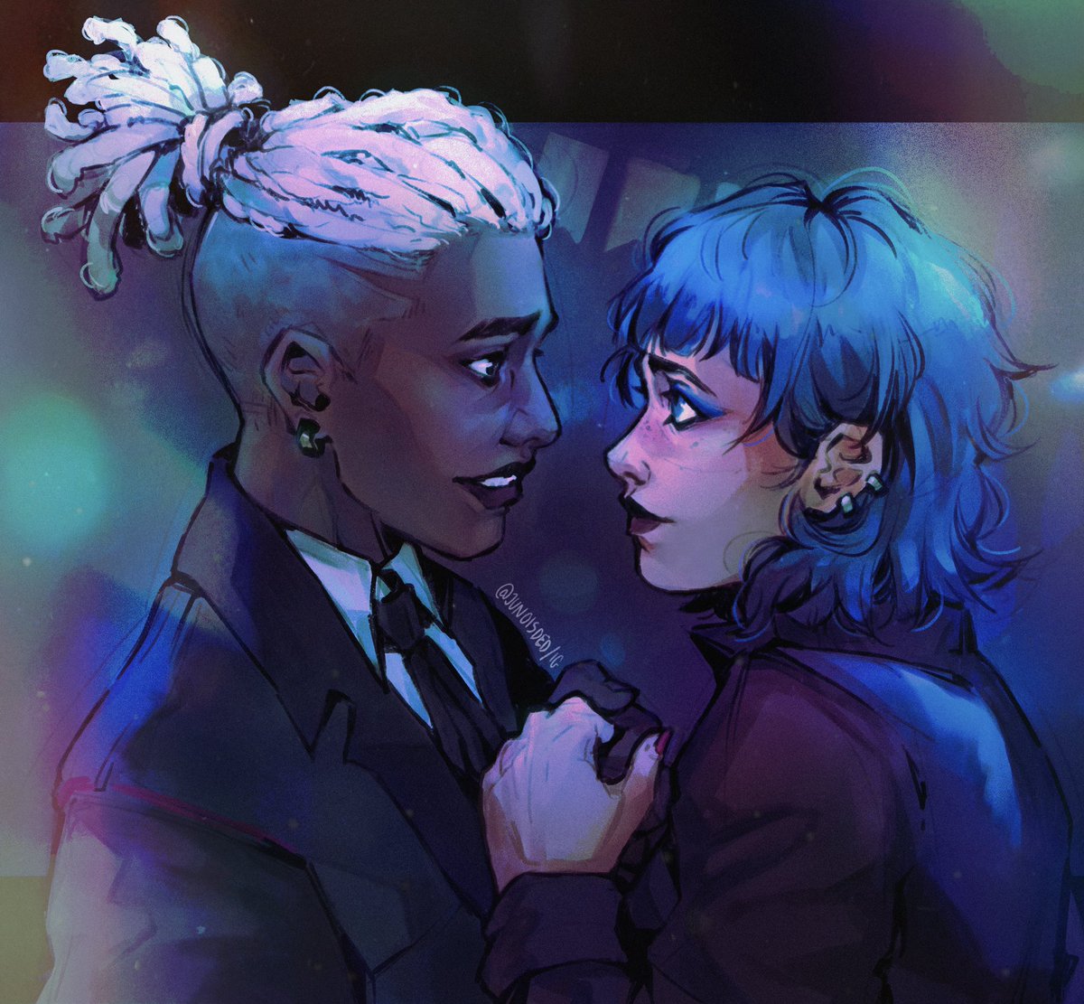 junoisded's tweet image. je t’aime, je t’aime, je t’attends #Arcane #arcaneseason2 #jinx #ekko